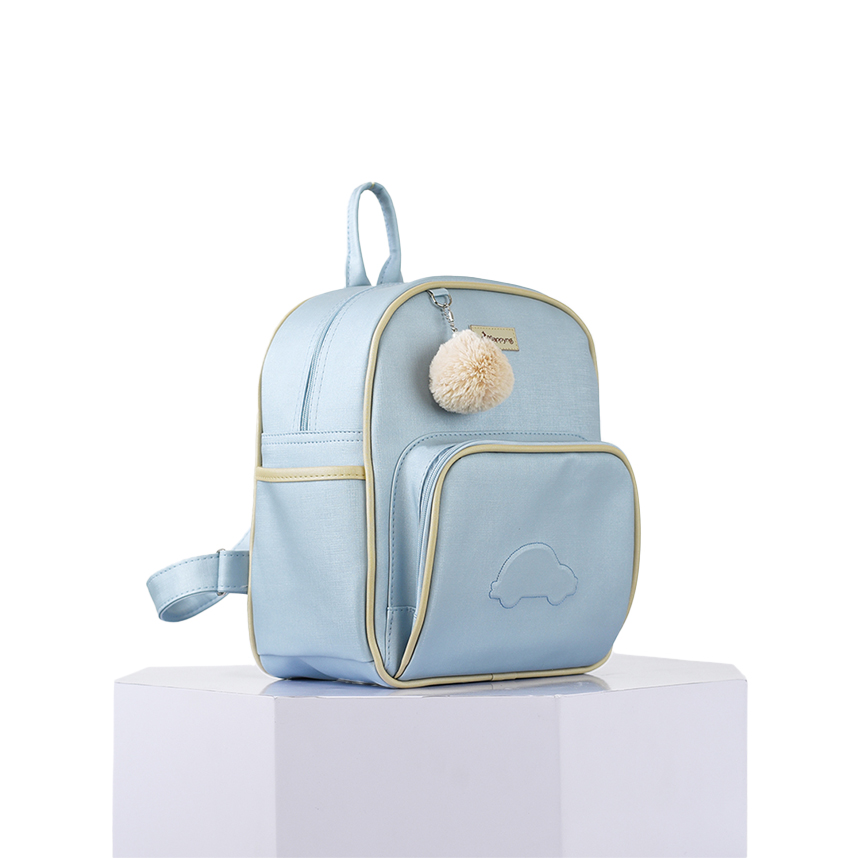 Mochila Mappyng Com Bordado Carro E Pompom