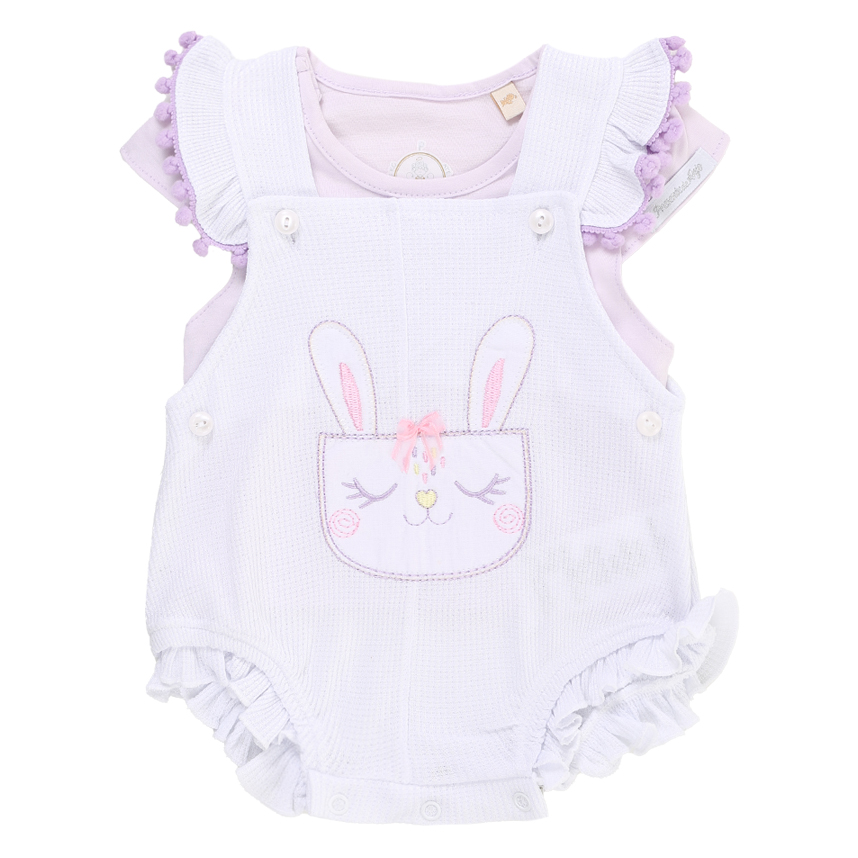 Banho De Sol Presente De Anjo Bordado Coelho 2 Peças