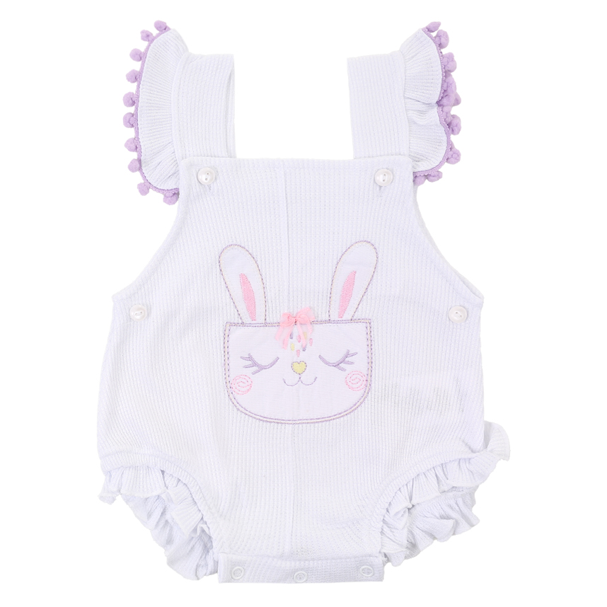 Banho De Sol Presente De Anjo Bordado Coelho 2 Peças Banho De Sol Presente De Anjo Bordado Coelho 2 Peças