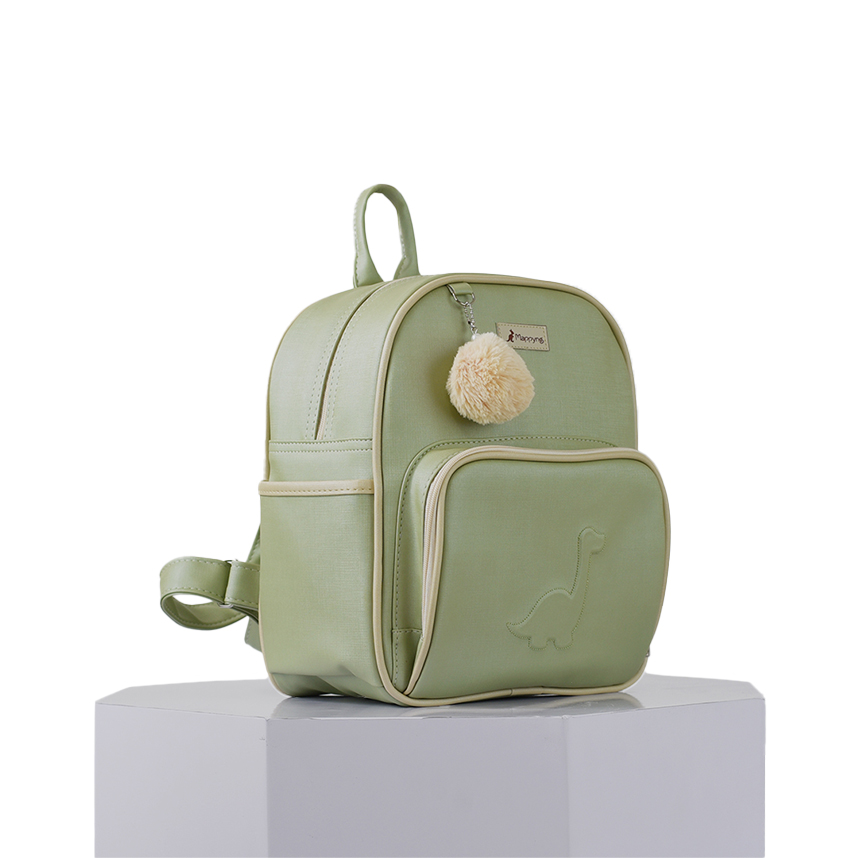 Mochila Mappyng Com Bordado Dino E Pompom