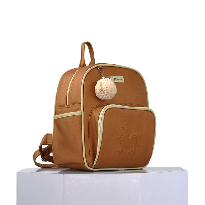 Mochila Mappyng Com Bordado Cavalo E Pompom