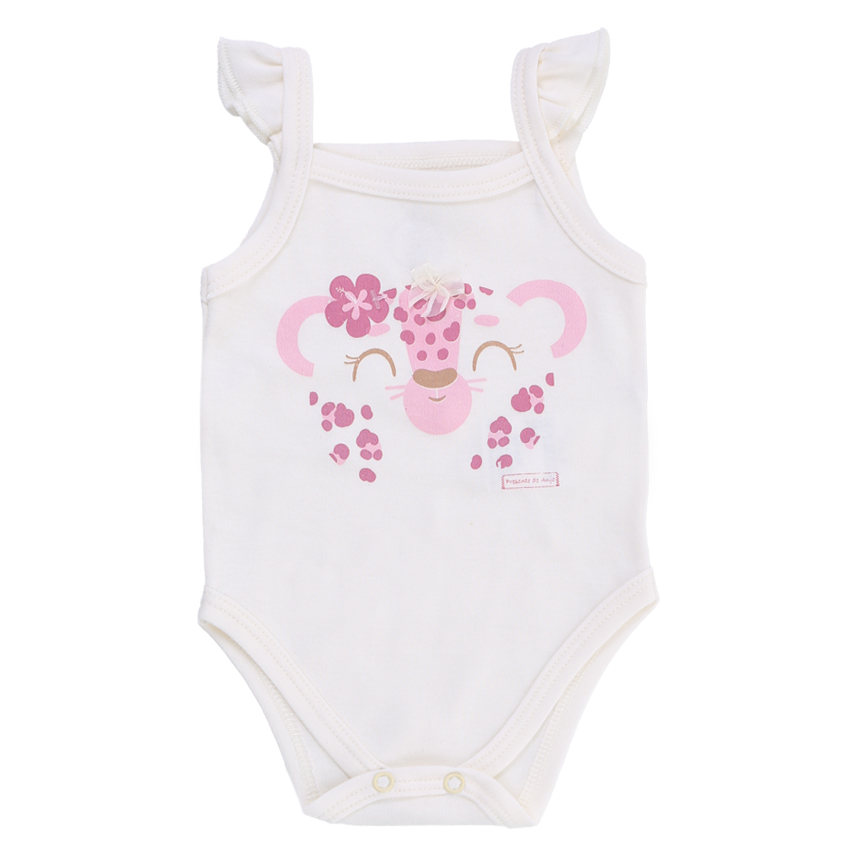 Conjunto Presente De Anjo Body E Short Estampa Onça