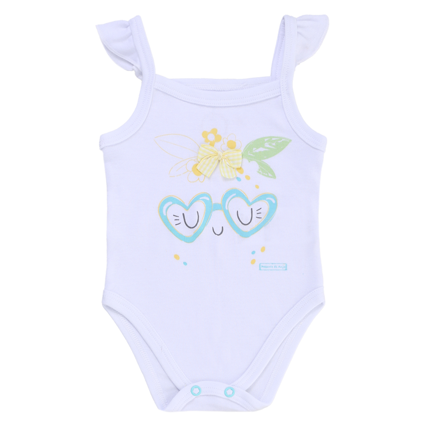 Conjunto Presente De Anjo Body E Short Estampa Cítrica