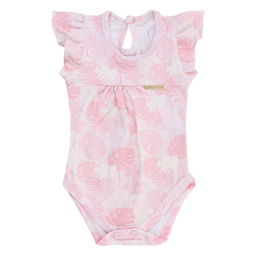 Conjunto Cotton Presente De Anjo Body E Short Bichos