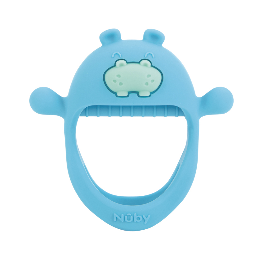 Mordedor Infantil Nuby Azul Formato Hipopótamo Mordedor Infantil Nuby Azul Formato Hipopótamo