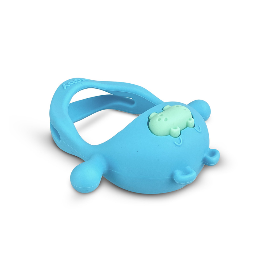 Mordedor Infantil Nuby Azul Formato Hipopótamo Mordedor Infantil Nuby Azul Formato Hipopótamo