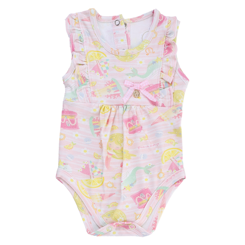 Conjunto Cotton Presente De Anjo Body E Short Cítrico