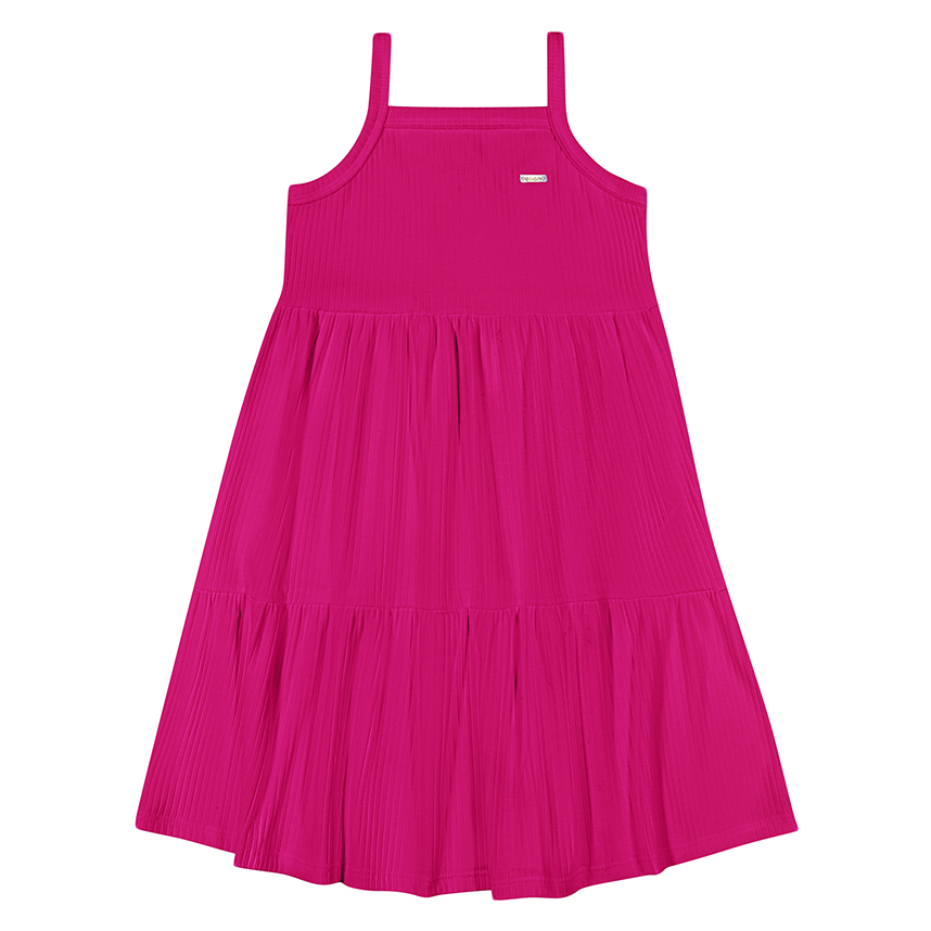 Vestido Juvenil Eliana Malha Canelada Babado 3 Marias Vestido Juvenil Eliana Malha Canelada Babado 3 Marias