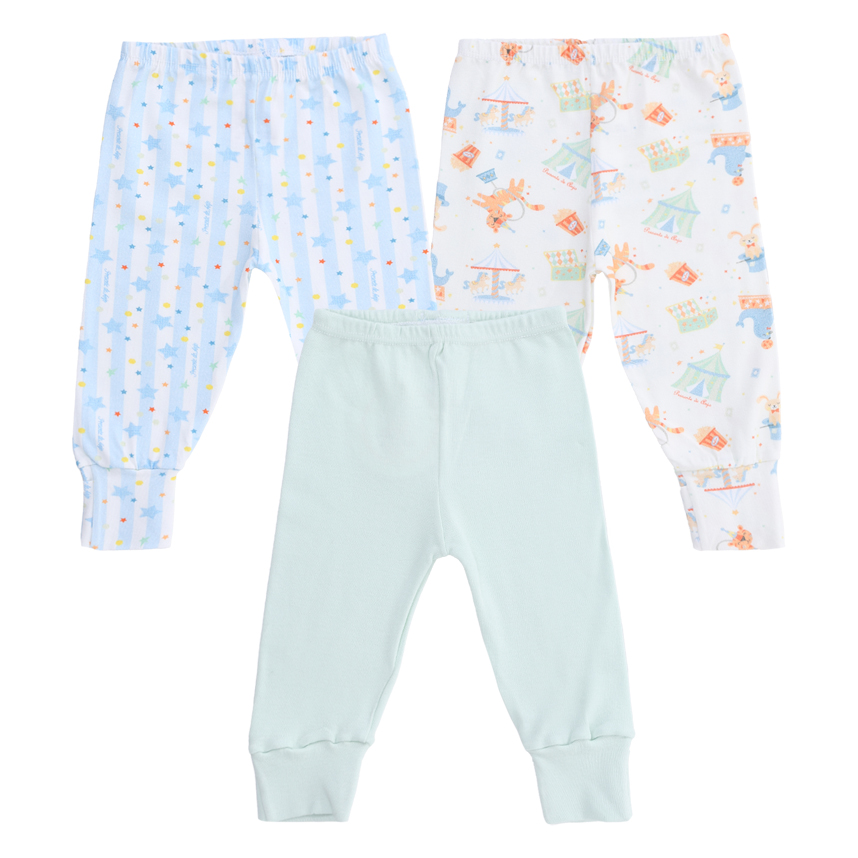 Kit Mijão Cotton Presente De Anjo Tema Circo 3 Peças