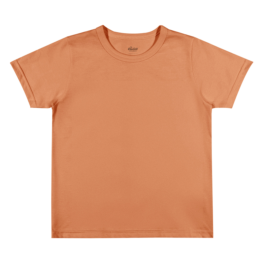 Camiseta Bebê Elian Manga Curta Meia Malha Básica
