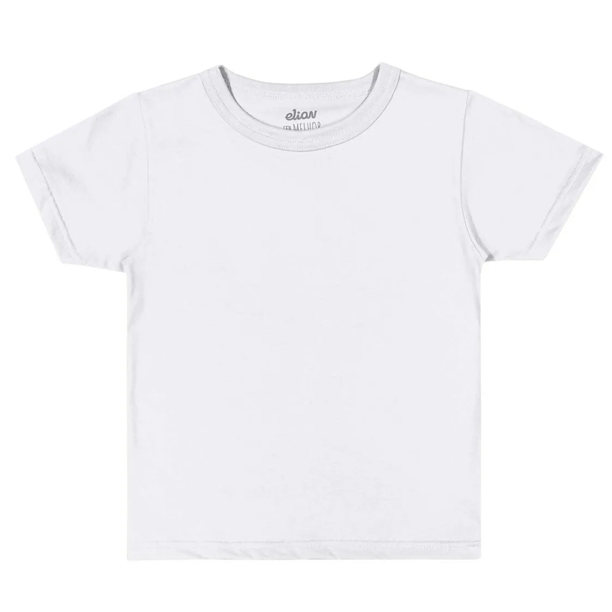 Camiseta Elian Manga Curta Meia Malha Básica