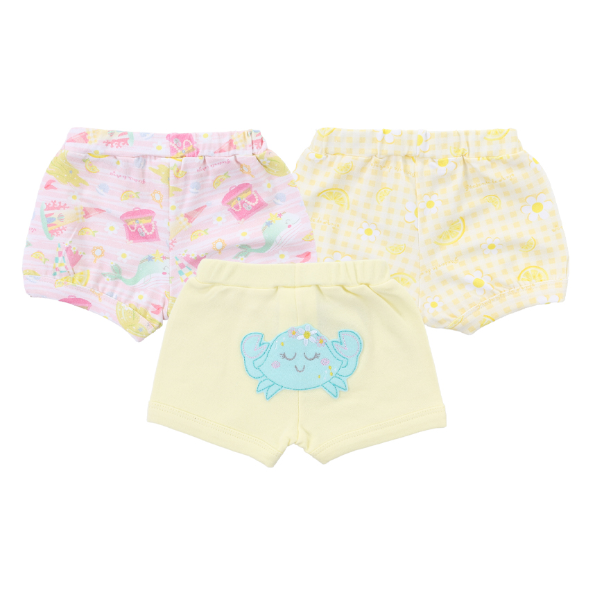 Kit Short Cotton Presente De Anjo Tema Cítrica 3 Peças Kit Short Cotton Presente De Anjo Tema Cítrica 3 Peças