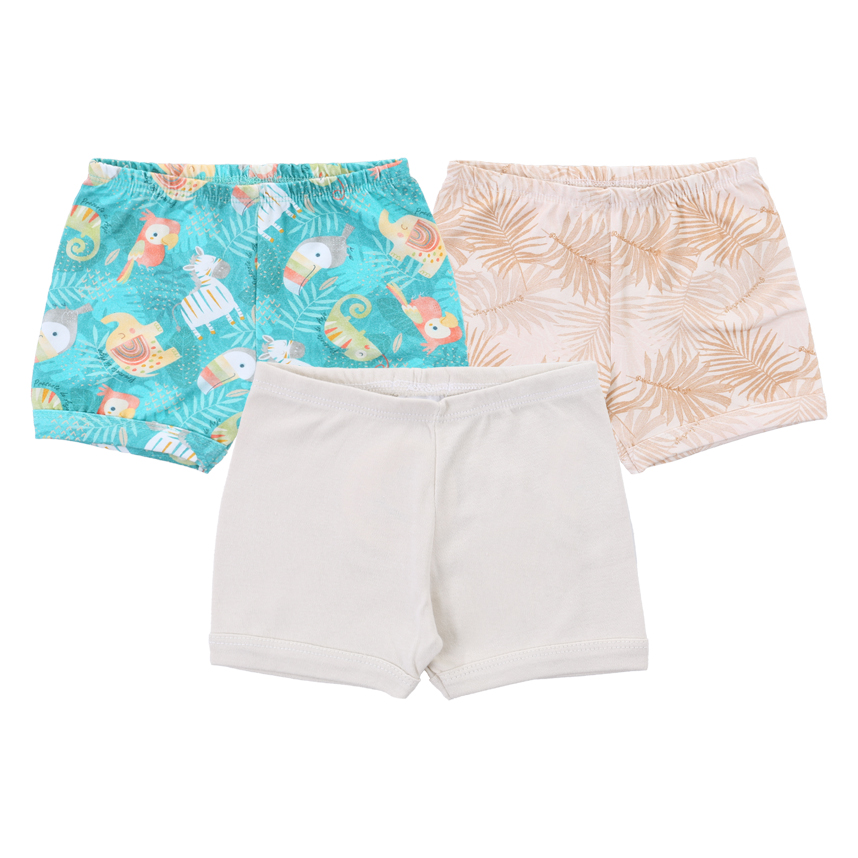 Kit Short Cotton Presente De Anjo Tema Ursa 3 Peças Kit Short Cotton Presente De Anjo Tema Ursa 3 Peças