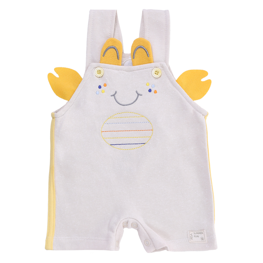 Macacão Curto Com Blusa Presente De Anjo Bordado Caranguejo