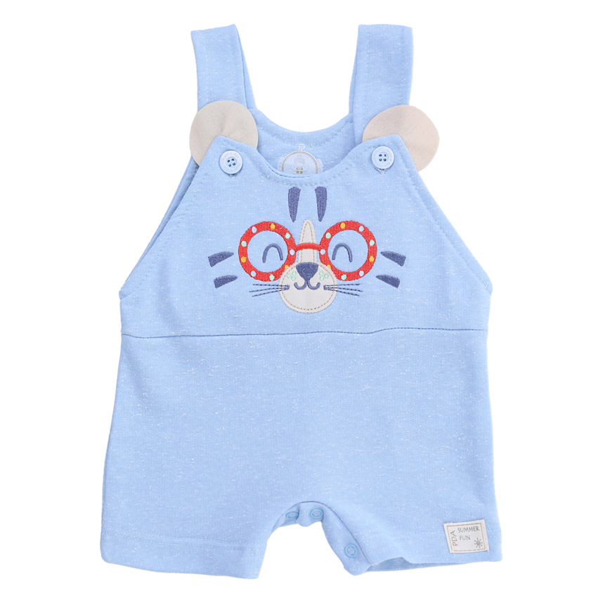 Macacão Curto Com Blusa Presente De Anjo Bordado Urso