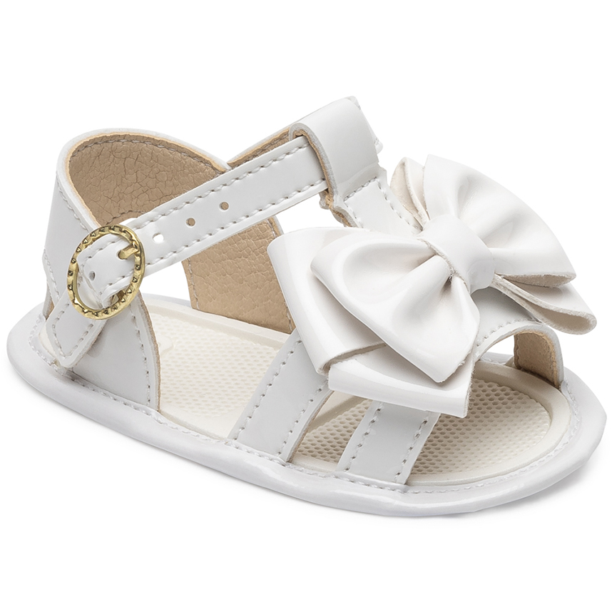 Sandália Bebê Pimpolho Duas Tiras Com Fivela E Laço Sandália Bebê Pimpolho Duas Tiras Com Fivela E Laço