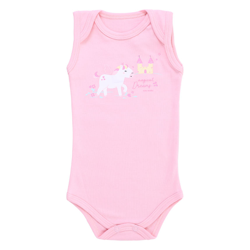 Kit Body Bebê Kiko Baby Regata Coelho Unicórnio 3 Peças