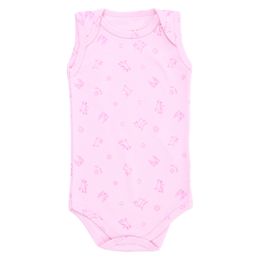 Kit Body Kiko Baby Manga Regata Coelho Unicórnio 3 Peças