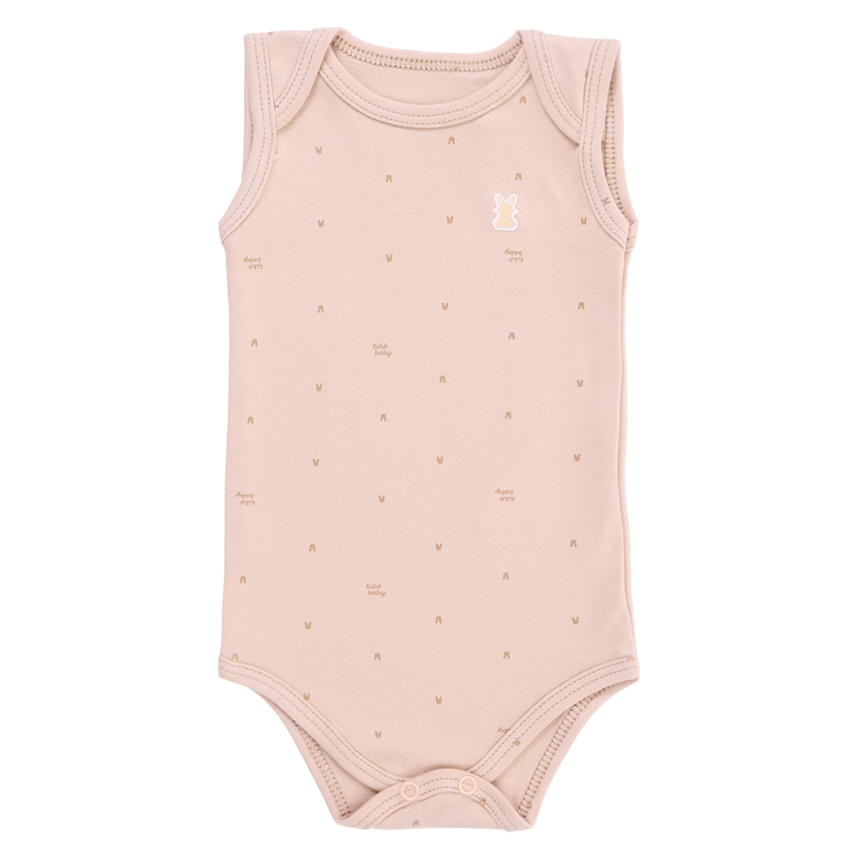 Body Kiko Baby Regata Estampa Coelho 3 Peças Body Kiko Baby Regata Estampa Coelho 3 Peças