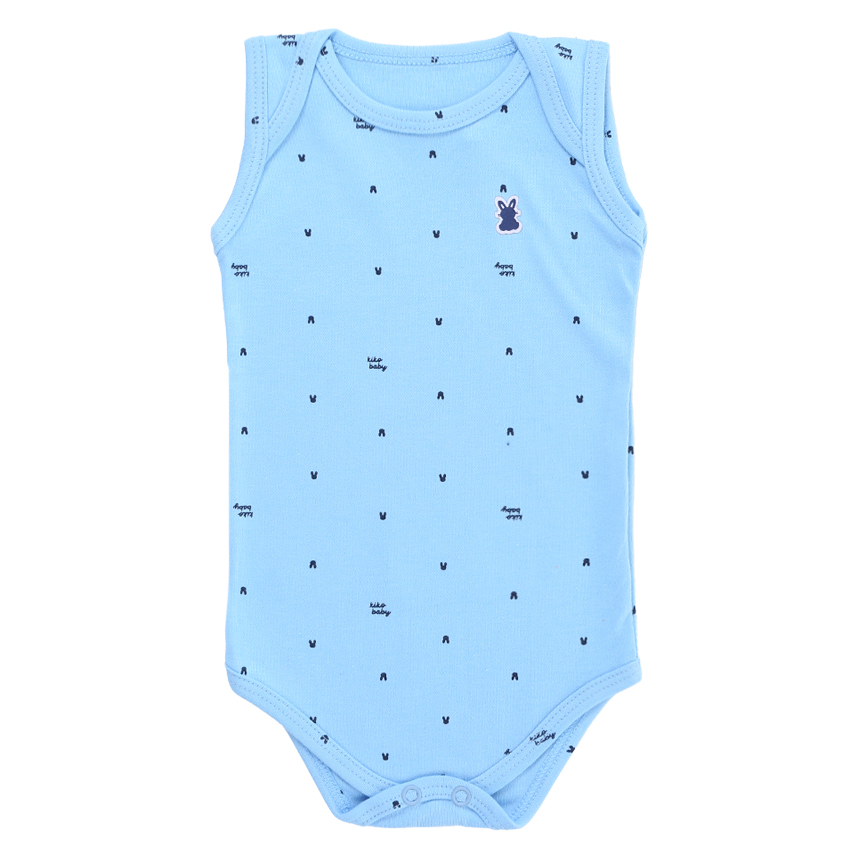 Body Kiko Baby Regata Estampa Coelho 3 Peças Body Kiko Baby Regata Estampa Coelho 3 Peças
