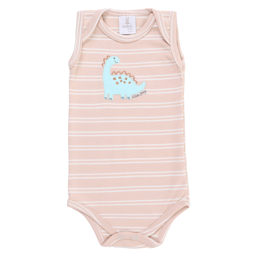Body Kiko Baby Regata Estampa Dinossauro 3 Peças Body Kiko Baby Regata Estampa Dinossauro 3 Peças