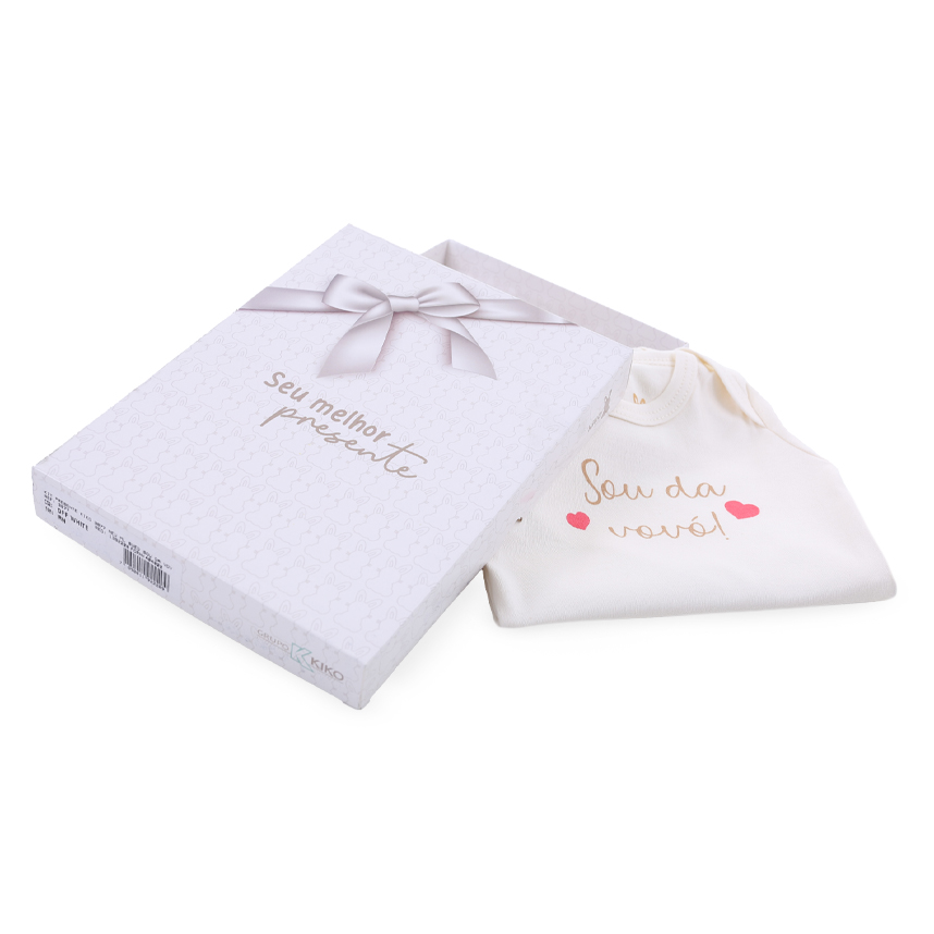 Kit Presente Kiko Body Bebê Sou Da Vovó Kit Presente Kiko Body Bebê Sou Da Vovó