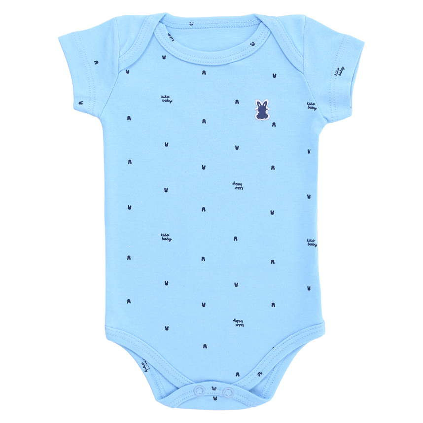 Body Kiko Baby Manga Curta Estampa Coelho 3 Peças Body Kiko Baby Manga Curta Estampa Coelho 3 Peças