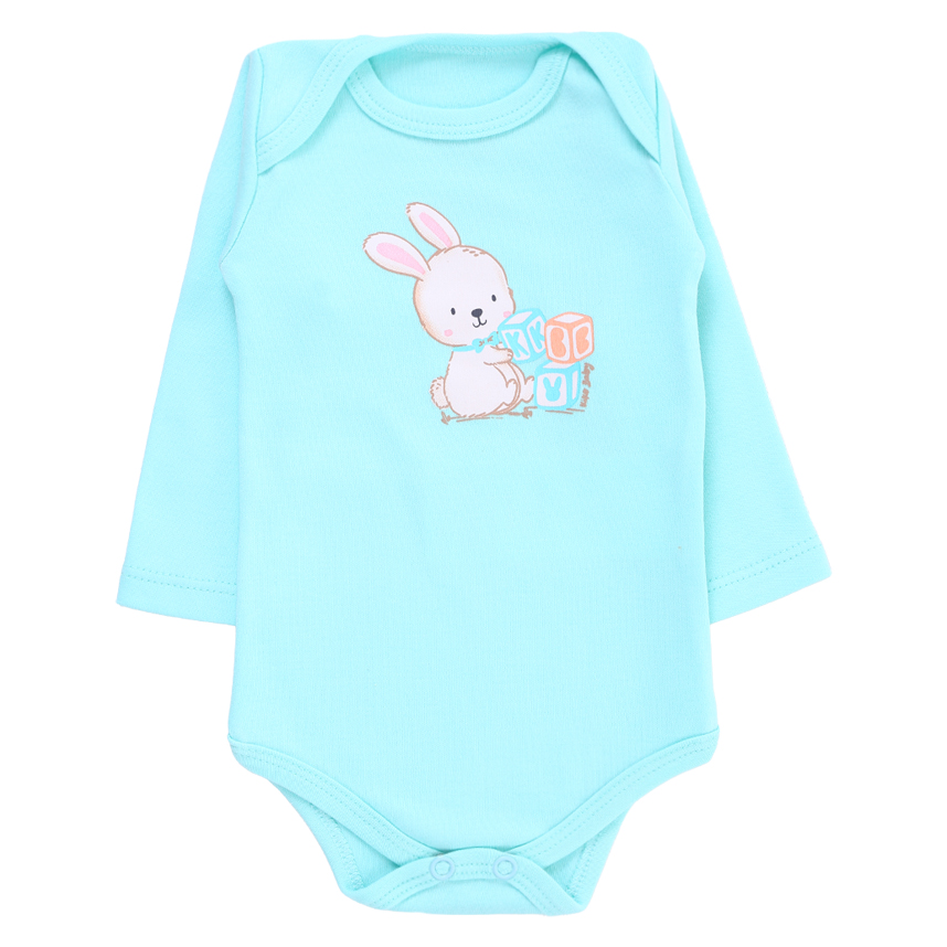 Body Kiko Baby Manga Longa Estampa Coelho 3 Peças Body Kiko Baby Manga Longa Estampa Coelho 3 Peças