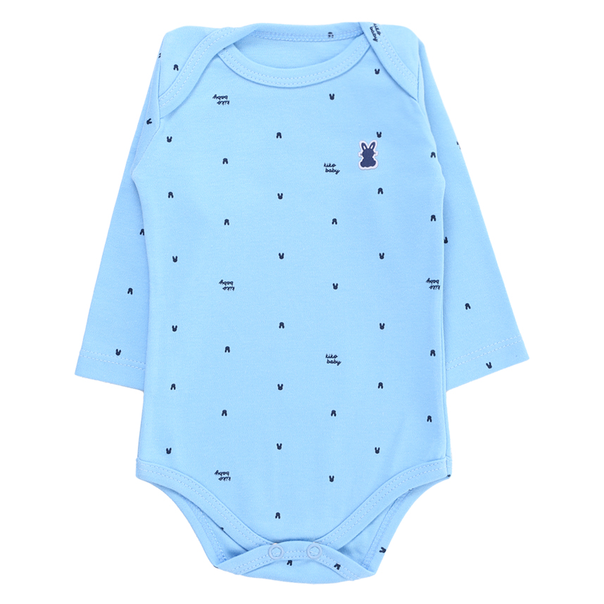 Body Kiko Baby Manga Longa Estampa Coelho 3 Peças Body Kiko Baby Manga Longa Estampa Coelho 3 Peças