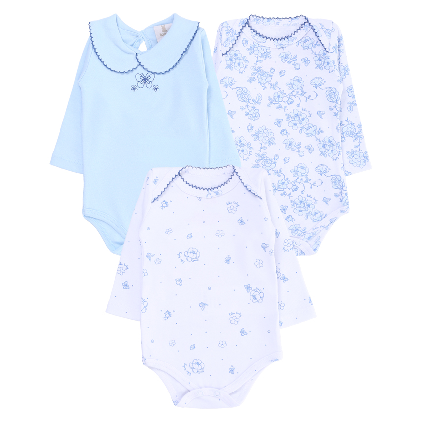 Kit Body Kiko Baby Manga Longa Estampado 3 Peças Kit Body Kiko Baby Manga Longa Estampado 3 Peças