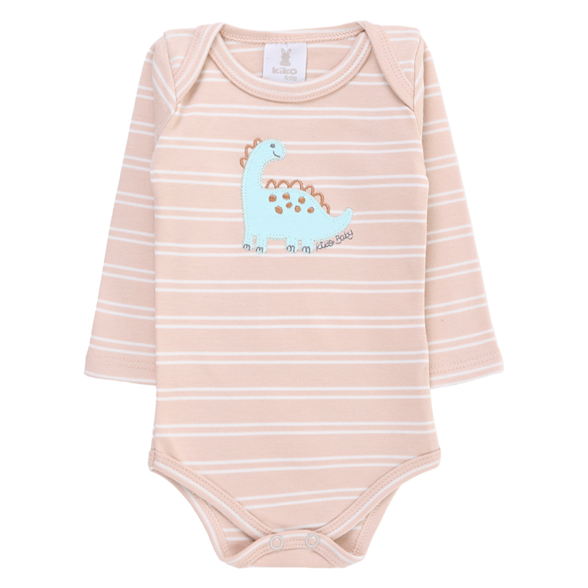 Body Kiko Baby Manga Longa Estampa Dinossauro 3 Peças Body Kiko Baby Manga Longa Estampa Dinossauro 3 Peças