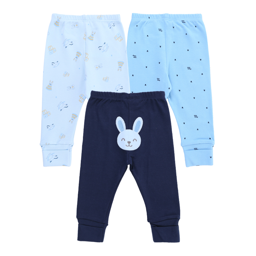 Mijão Kiko Baby Suedine Estampa Coelho 3 Peças