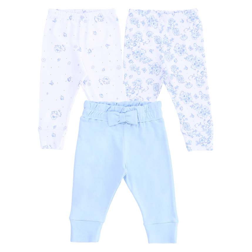 Kit Mijão Kiko Baby Suedine Estampa Floral 3 Peças