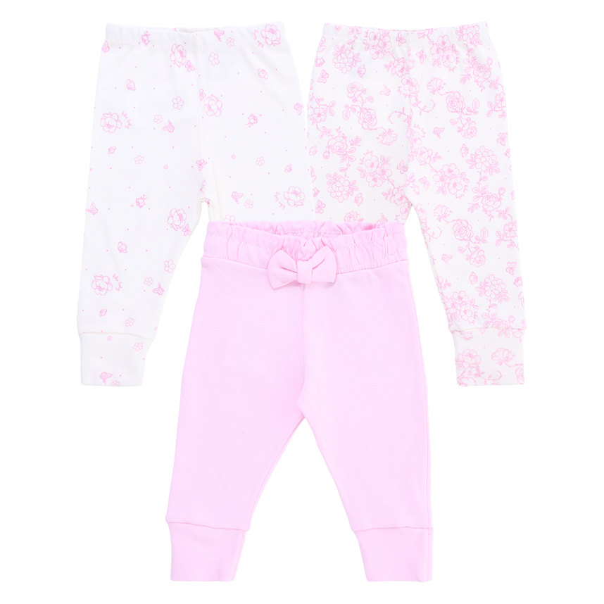 Kit Mijão Kiko Baby Suedine Estampa Floral 3 Peças