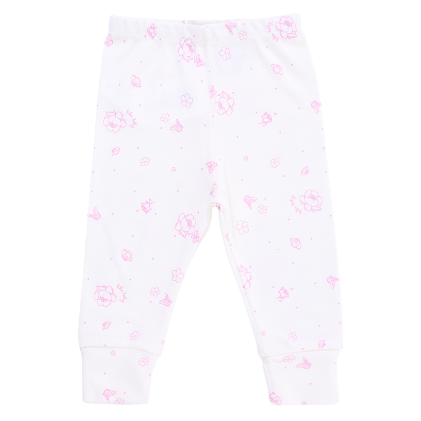 Kit Mijão Kiko Baby Suedine Estampa Floral 3 Peças