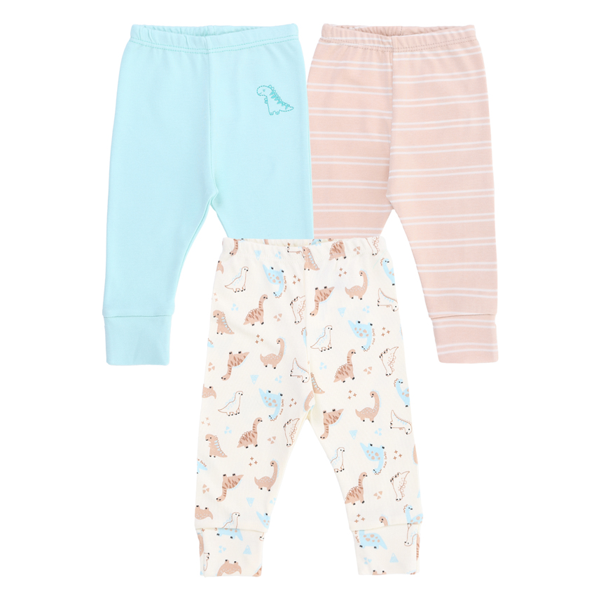 Kit Mijão Kiko Baby Suedine Bordado Dinossauro 3 Peças