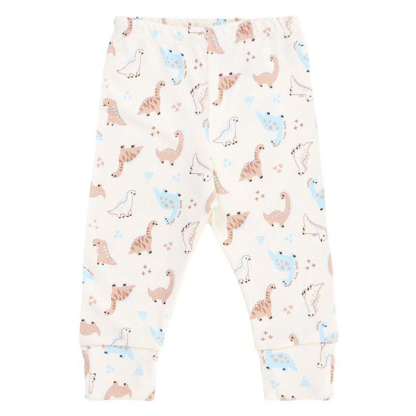 Kit Mijão Kiko Baby Suedine Bordado Dinossauro 3 Peças