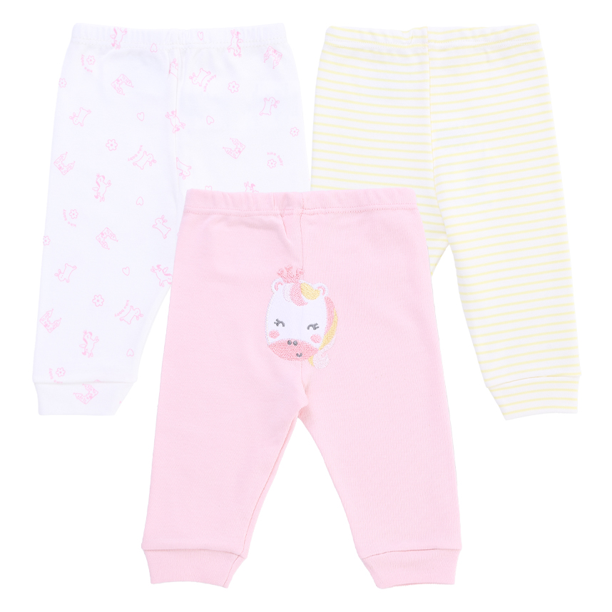 kit Mijão Kiko Baby Suedine Bordado Unicórnio 3 Peças