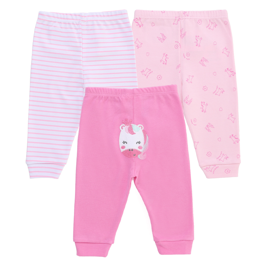 kit Mijão Kiko Baby Suedine Bordado Unicórnio 3 Peças