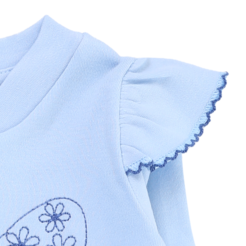 Macacão Longo Kiko Baby Suedine Bordado Borboleta