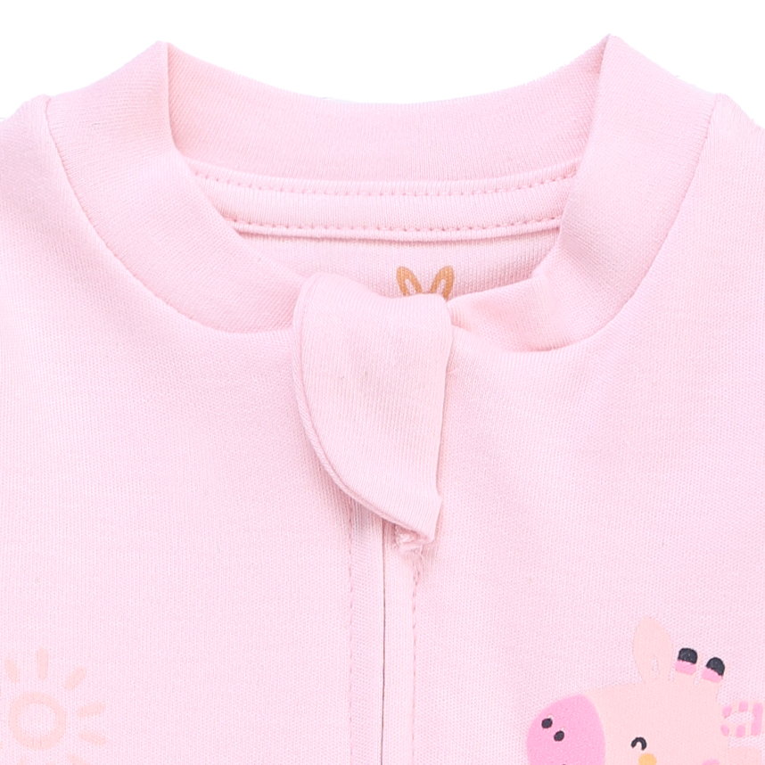 Macacão Longo Kiko Baby Suedine Estampa Bichos