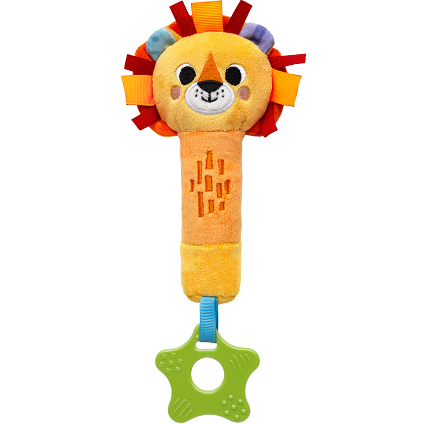 Pelúcia Buzininha com Mordedor Buba Zoo Leão Pelúcia Buzininha com Mordedor Buba Zoo Leão