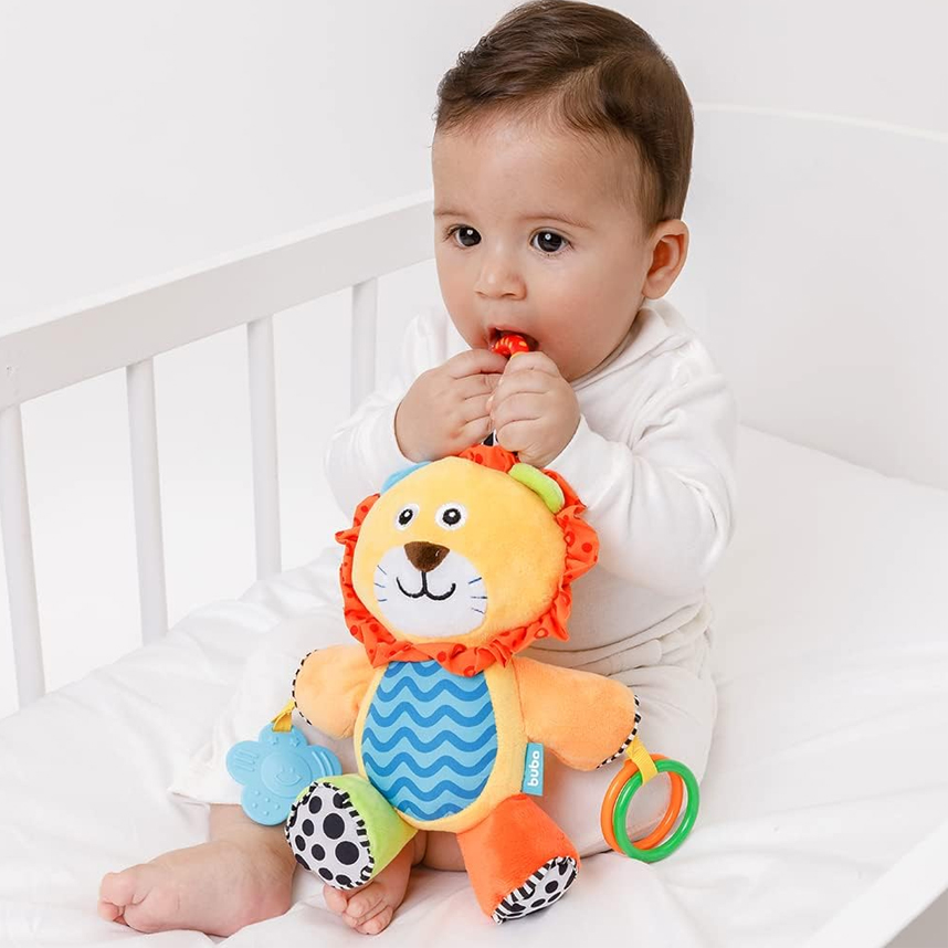 Pelúcia Bebê Buba Leãozinho Com Mordedor Educativo Pelúcia Bebê Buba Leãozinho Com Mordedor Educativo