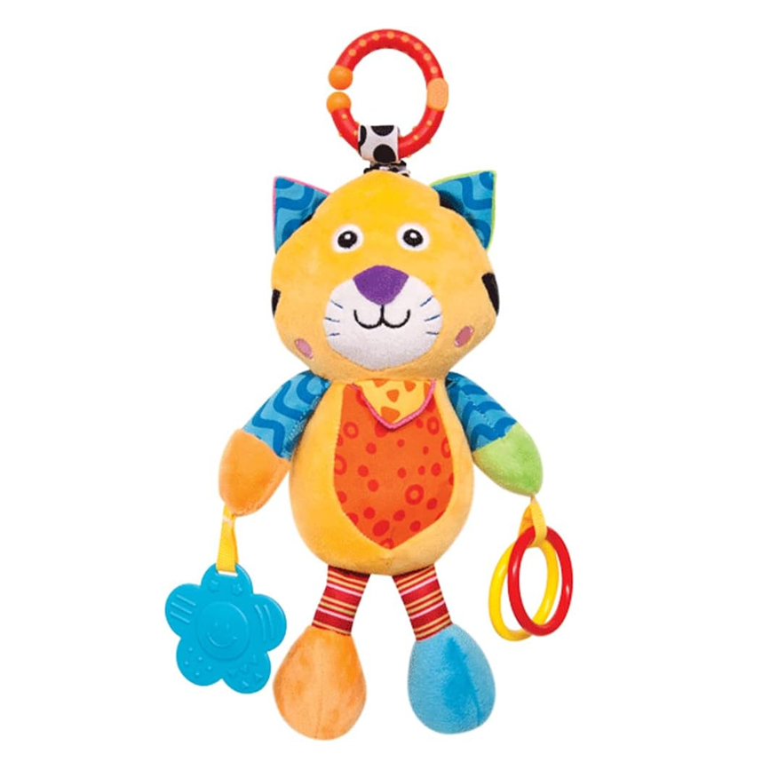 Pelúcia Bebê Buba Gato Com Mordedor Educativo Pelúcia Bebê Buba Gato Com Mordedor Educativo