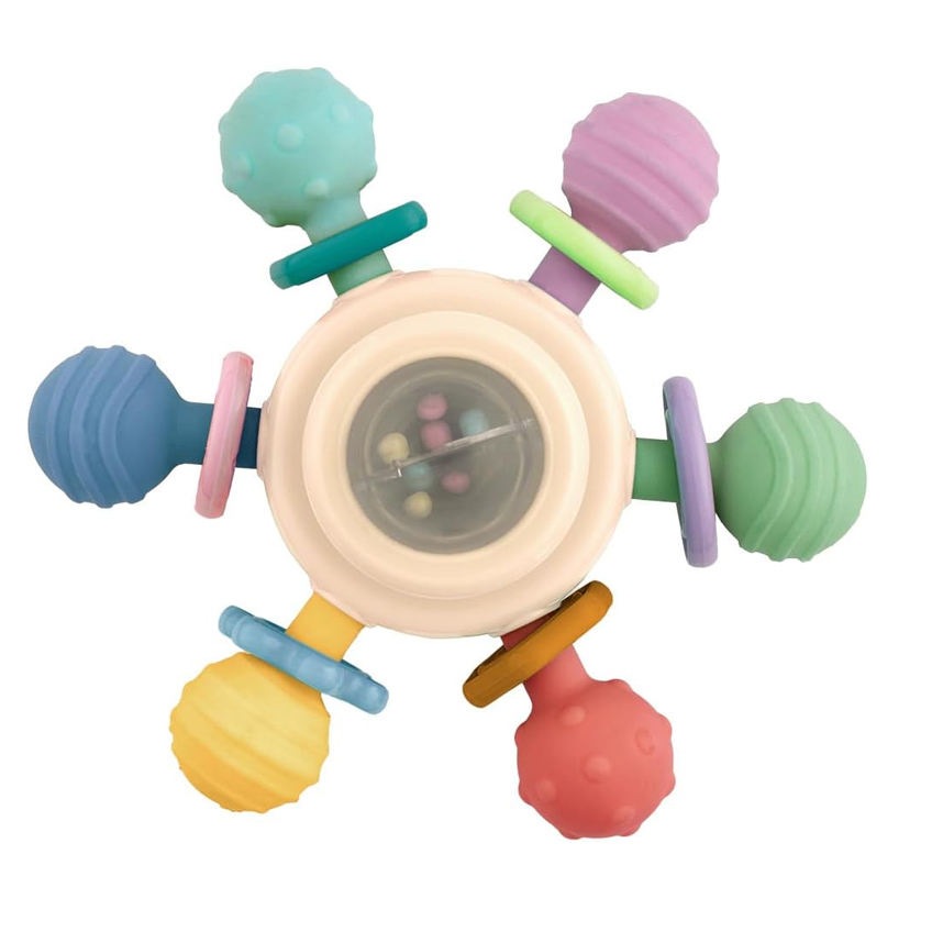 Mordedor Chocalho Spinner Buba Com Ventosa Mordedor Chocalho Spinner Buba Com Ventosa