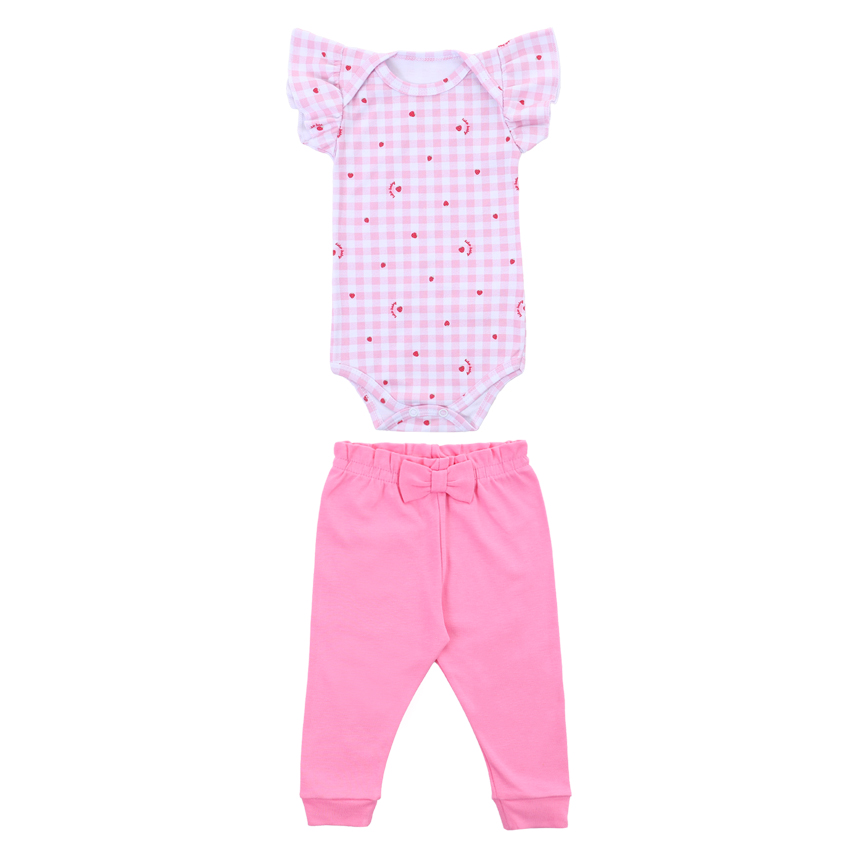 Conjunto Bebê Kiko Baby Estampa Morango