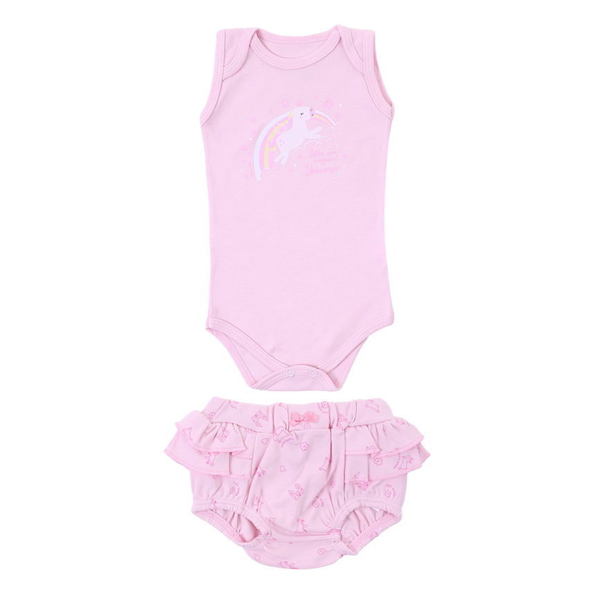Conjunto Bebê Kiko Baby Bordado Unicórnio