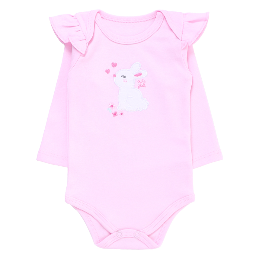 Conjunto Bebê Kiko Baby Bordado Coelhinha