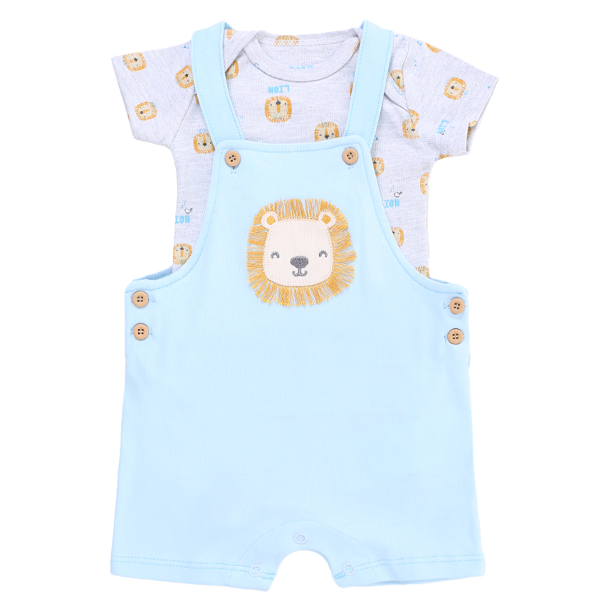 Conjunto Bebê Kiko Baby Body e Macacão Leão