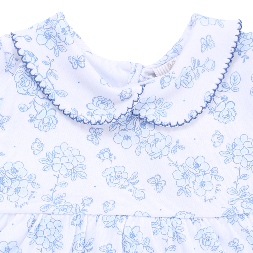 Body Vestido Bebê Kiko Baby em Suedine Estampa Floral Body Vestido Bebê Kiko Baby em Suedine Estampa Floral